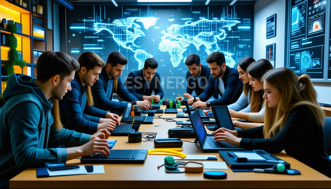 Illustration for section: Estonia's tech talent has significantly contributed to the American electronics industry, showcasing - estonias electronic influence